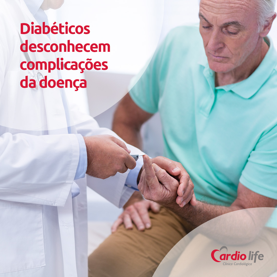 Diabéticos desconhecem complicações da doença