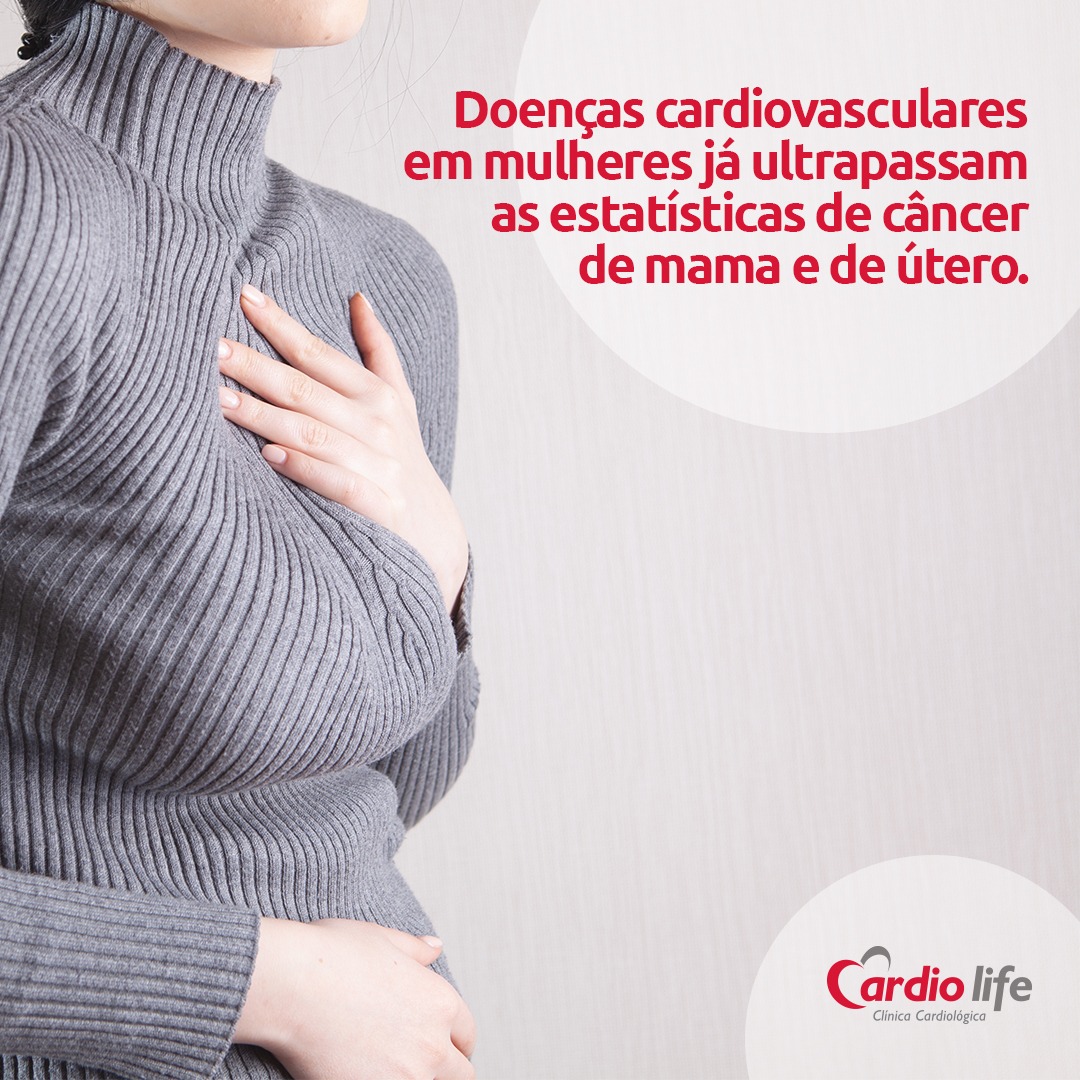 Doenças cardiovasculares em mulheres já ultrapassam as estatísticas de câncer de mama e de útero
